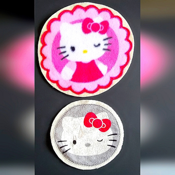 NEW Lot of 2 Hello Kitty Patches/Emblems/Appliqués! Rare Ones! Sew-On - Picture 8 of 8